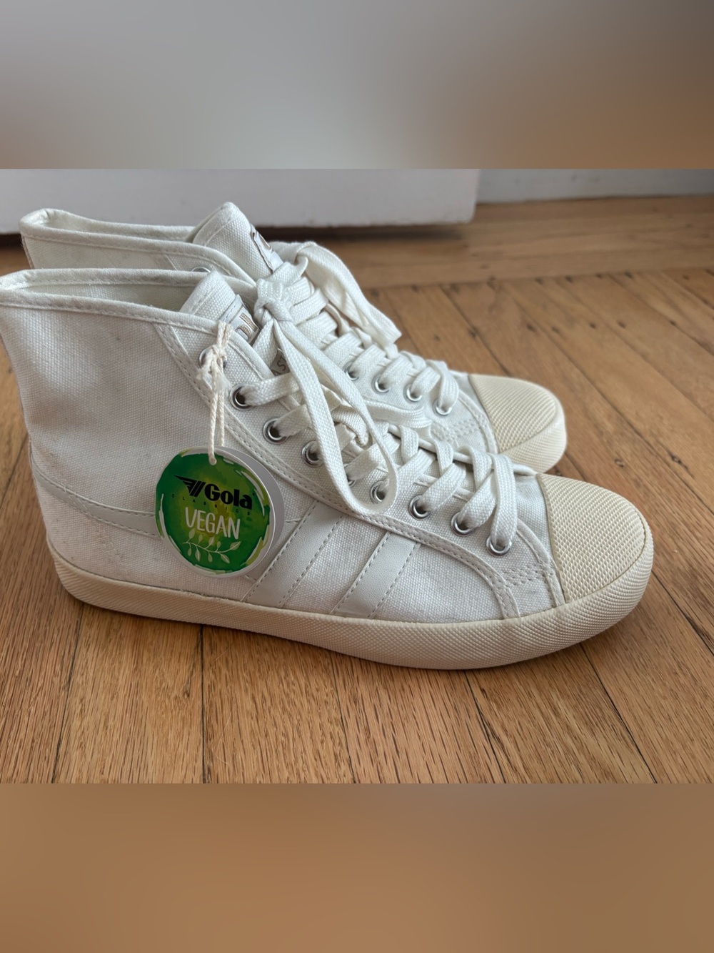 Gola High-Top Vegan Sneakers in Off-White